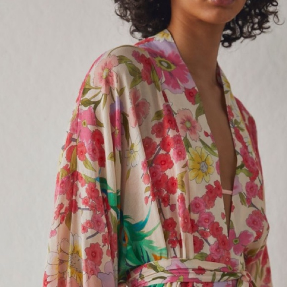 Spell Madame Peacock Kimono - M/L NWT - Picture 8 of 15
